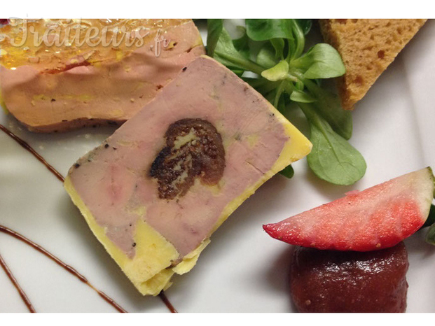 assiette autour du foie gras