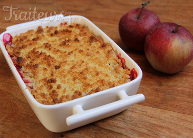 crumble pommes-framboises