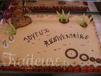 gâteau d'anniversaire fraisier