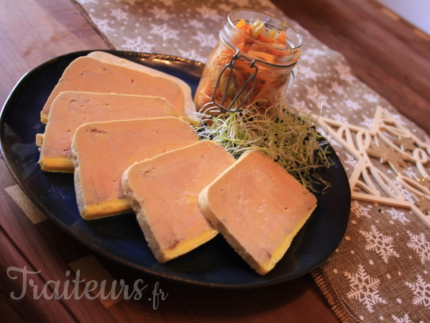 foie gras au cognac et chutney raisins