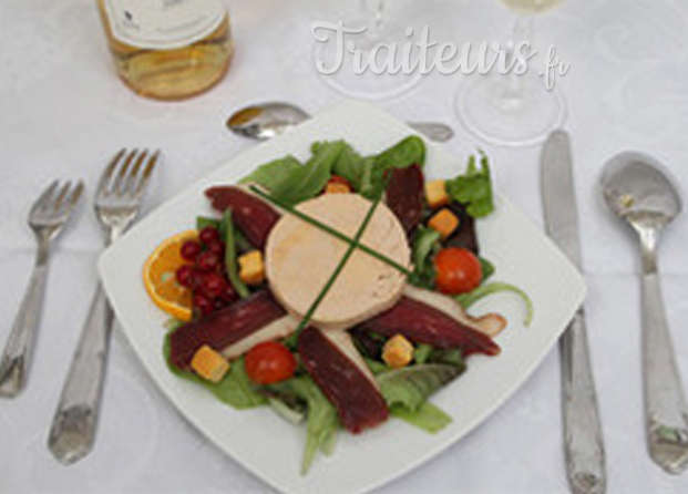 salade de foie gras et gésiers