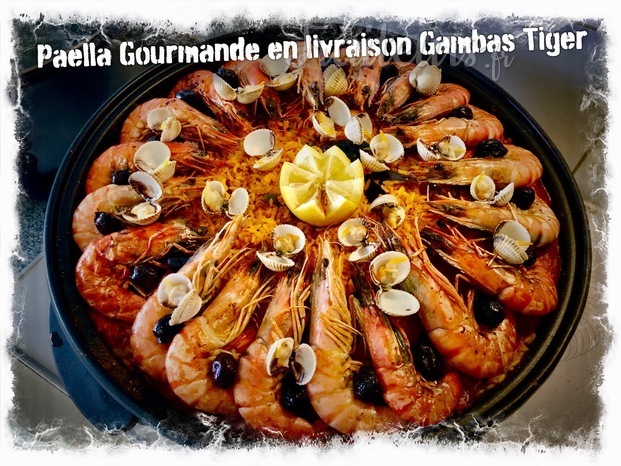 Un énorme succès pour nos Paellas Gourmandes en finition Gambas 16/20 Black Tiger et St-Jacques