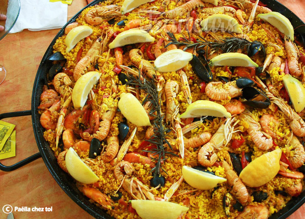 Paella fruits de mer