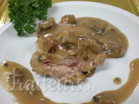 Pavé de veau sauce aux cêpes
