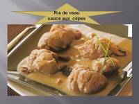 Rios de veau aux cèpes