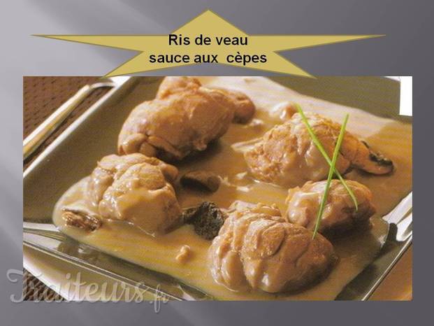 Rios de veau aux cèpes