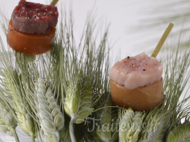 Braisé veau, pommes de terre