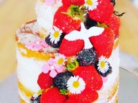 weeding cake et son avalanche de fruits