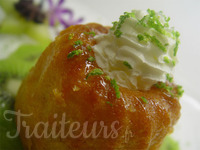 Baba au rhum sur carpacci