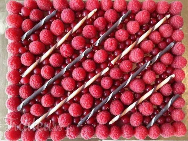 Croquant au chocolat et fruits rouges