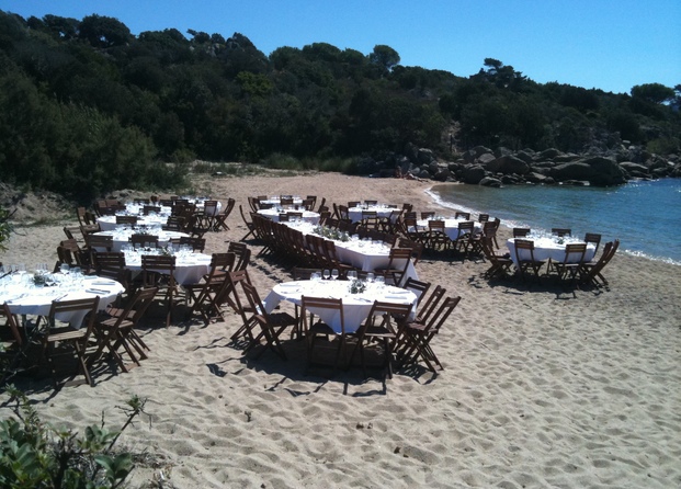 Réception sur la plage