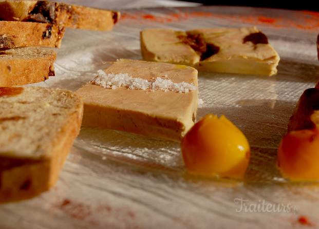 Trilogie de foie gras et ses mirabelles