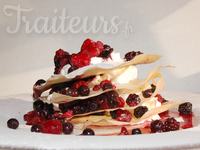 Millefeuille de fruits rouges