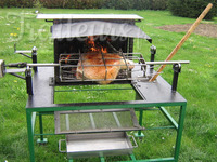 Jambon rôti au feu de bois