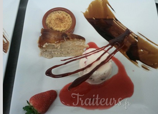 nougat glaçé et crème brûlée