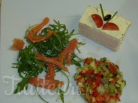 Assiette mousse saumon