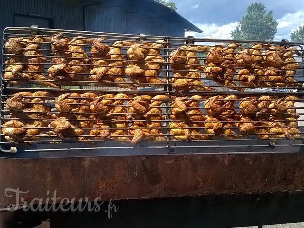 poulets à la broche