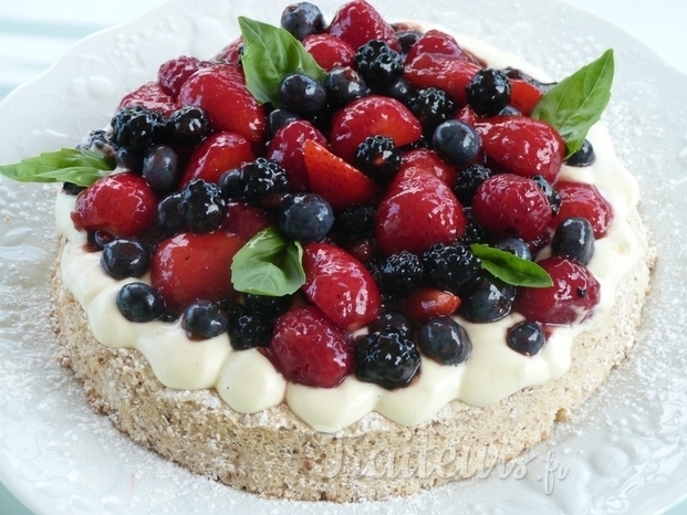 gâteau fruits rouges