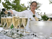 service de champagne