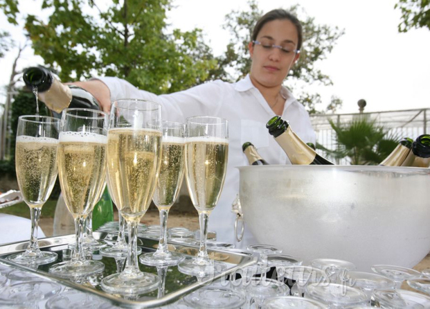 service de champagne