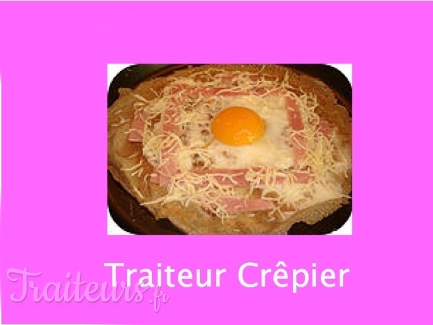 Traiteur crêpier. Menu