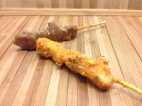 Brochettes de poulet au soja et satay