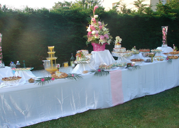 Mariage blanc et rose