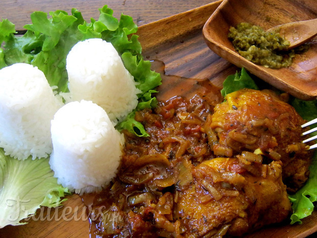 Cari poulet : Plat réunionnais