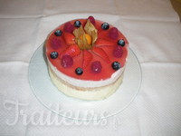 Mousse fraise et chocolat blanc