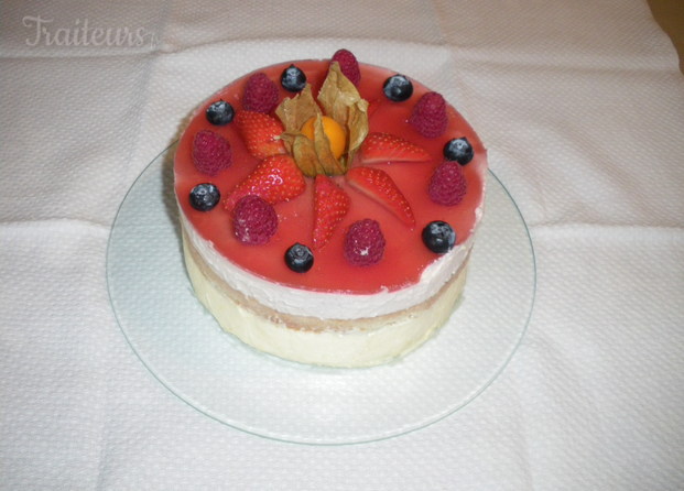 Mousse fraise et chocolat blanc