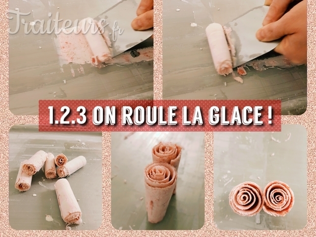 Glace roulée concept