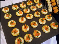 Canapés saumon ciboulette