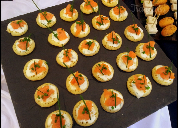 Canapés saumon ciboulette